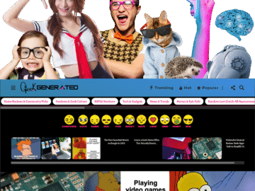 Geeks geeking out over Geek Generated homepage